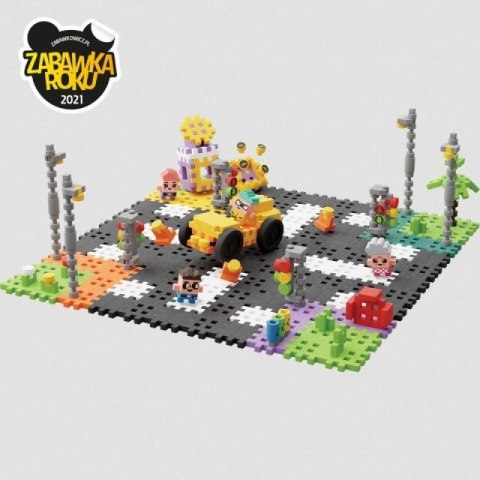Klocki konstrukcyjne Marioinex Mini Waffle - City: Ulica, 280 elementów Marioinex