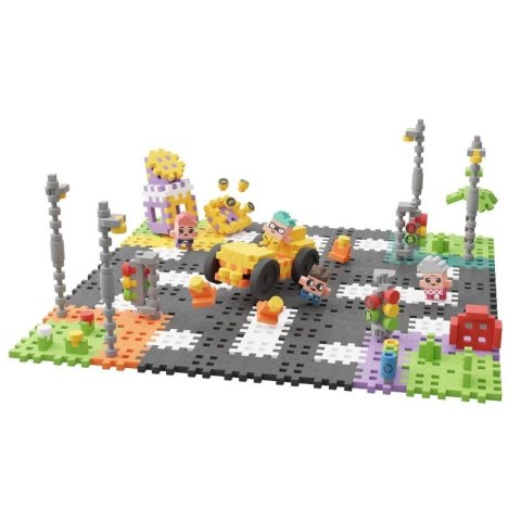 Klocki konstrukcyjne Marioinex Mini Waffle - City: Ulica, 280 elementów Marioinex