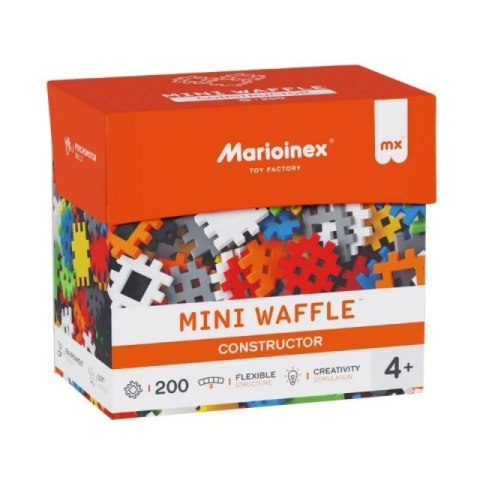 Klocki konstrukcyjne Marioinex Mini Waffle Konstruktor, 200 elementów Marioinex