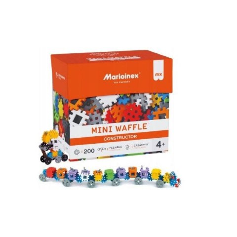 Klocki konstrukcyjne Marioinex Mini Waffle Konstruktor, 200 elementów Marioinex