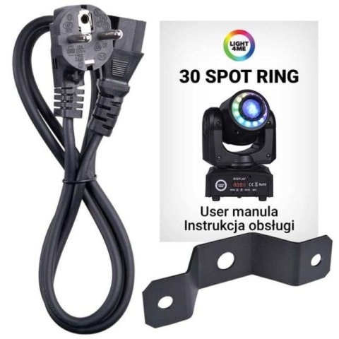 LIGHT4ME 30 SPOT RING - Głowica ruchoma LED, 30 W Light4Me