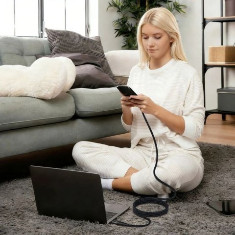 Kabel Tech-Protect Ultraboost UB11T USB-C / USB-C PD 100W / QC3.0 200 cm - czarny Tech-Protect