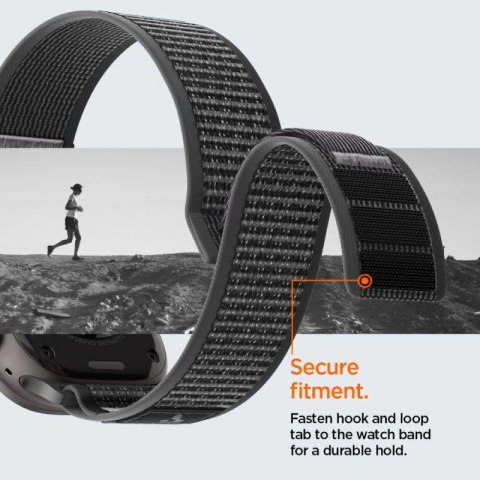 Pasek Spigen Athlex Air 2 na Apple Watch 44 / 45 / 46 / 49 mm - czarno-szary Spigen