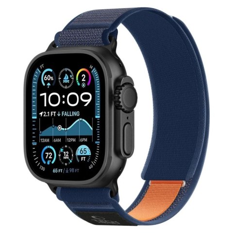 Pasek Tech-Protect Nylon Elite na Apple Watch 44 / 45 / 46 / 49 mm - granatowo-pomarańczowy Tech-Protect