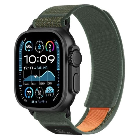 Pasek Tech-Protect Nylon Elite na Apple Watch 44 / 45 / 46 / 49 mm - zielono-pomarańczowy Tech-Protect