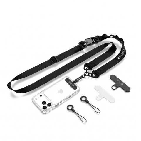 Smycz do telefonu Tech-Protect C9S Rope Crossbody - czarna Tech-Protect