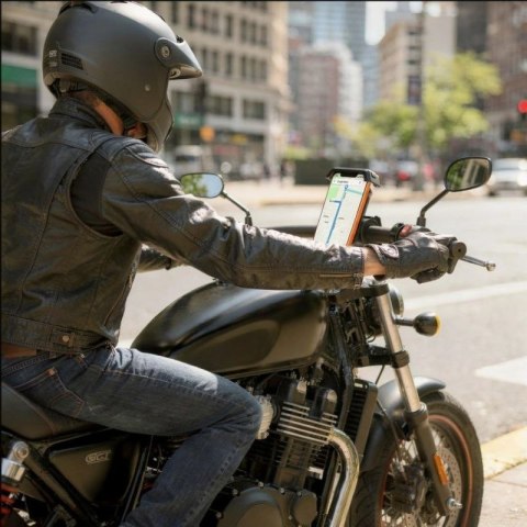 Uchwyt Tech-Protect V6 na kierownicę - czarny Tech-Protect