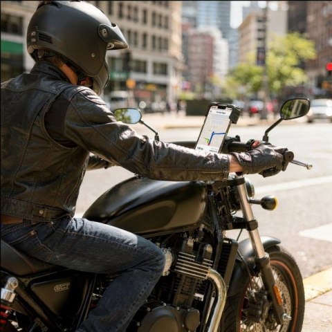 Uchwyt Tech-Protect V7 na kierownicę - czarny Tech-Protect
