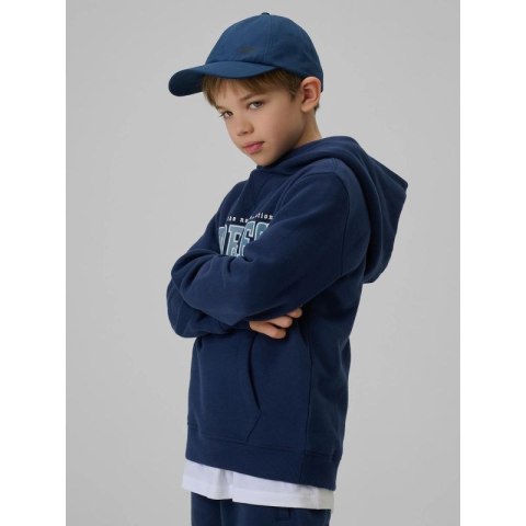 Bluza dresowa regular z kapturem chłopięca 4F 4FJRSS26TSWSM2637-31S 4f