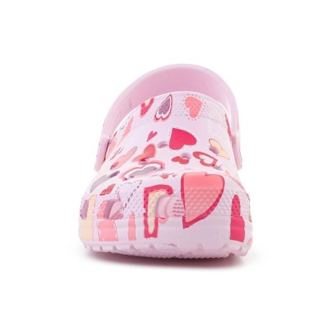 CROCS CLASSIC VDAY CLOG KIDS PINK MILK/HEARTS 209754-7CI Crocs
