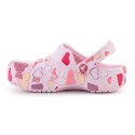 CROCS CLASSIC VDAY CLOG KIDS PINK MILK/HEARTS 209754-7CI Crocs