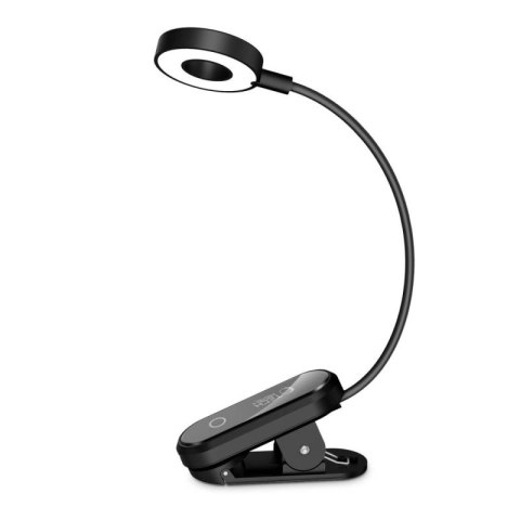 Lampka bezprzewodowa Tech-Protect LL100 z klipsem + Kabel USB-A / USB-C 30 cm - czarna Tech-Protect