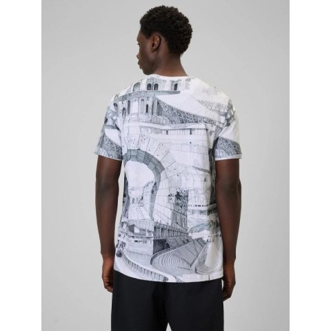 T-shirt regular z nadrukiem męski 4F 4FRSS26TTSHM3641-97A 4f
