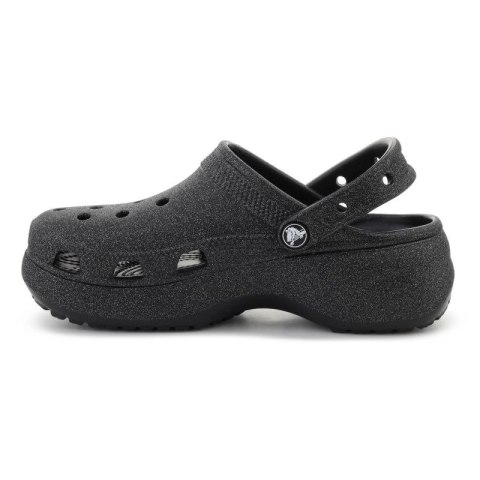CROCS CLASSIC PLATFORM GLITTER CLOG W BLACK 207241-001 Crocs