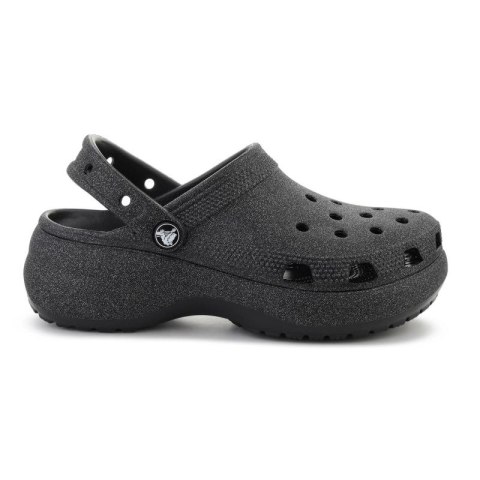 CROCS CLASSIC PLATFORM GLITTER CLOG W BLACK 207241-001 Crocs