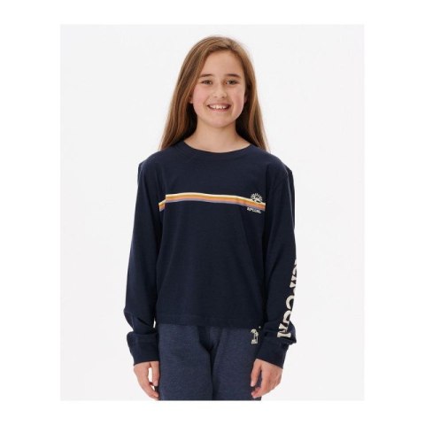 Koszulka RIP CURL Melting Wave Long Sleeve -Girl granatowy Rip Curl