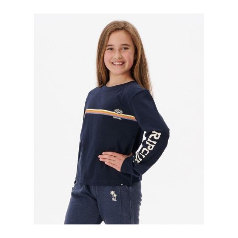 Koszulka RIP CURL Melting Wave Long Sleeve -Girl granatowy Rip Curl