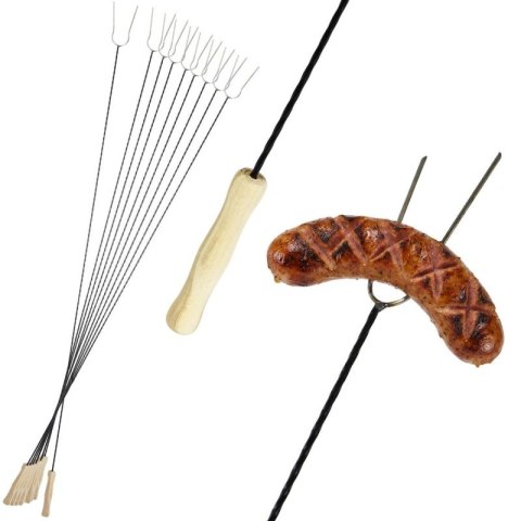 WIDELEC KIJ OGNISKOWY 100CM KOMPLET 10SZT SASKA GARDEN