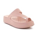 CROCS GETAWAY PLATFORM TOE LOOP W PINK CARAMEL 210834-7AF Crocs