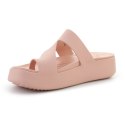 CROCS GETAWAY PLATFORM TOE LOOP W PINK CARAMEL 210834-7AF Crocs