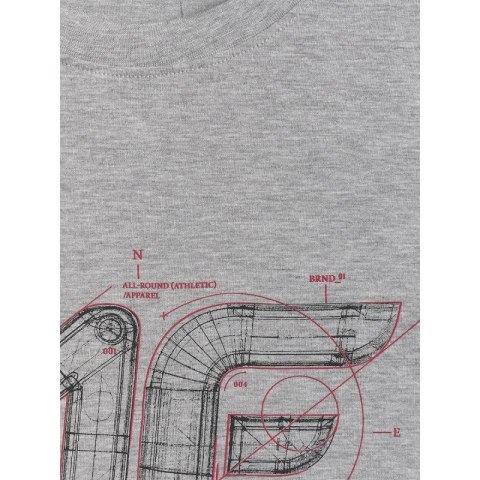 T-shirt regular z nadrukiem męski 4F 4FRSS26TTSHM3989-10S 4f
