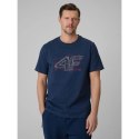 T-shirt regular z nadrukiem męski 4F 4FRSS26TTSHM3989-10S 4f