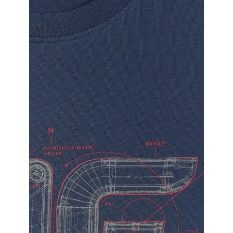 T-shirt regular z nadrukiem męski 4F 4FRSS26TTSHM3989-10S 4f
