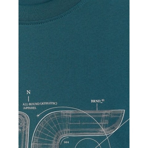 T-shirt regular z nadrukiem męski 4F 4FRSS26TTSHM3989-10S 4f