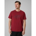 T-shirt regular z nadrukiem męski 4F 4FRSS26TTSHM3989-10S 4f