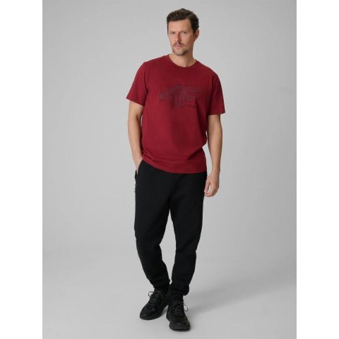 T-shirt regular z nadrukiem męski 4F 4FRSS26TTSHM3989-10S 4f