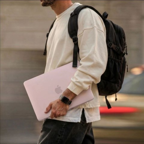 Etui Tech-Protect Softshell na MacBook 13" 2026 - różowe matowe Tech-Protect