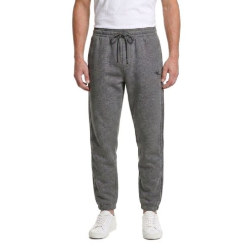 Spodnie dresowe dresy Calvin Klein Fleece Logo Tape Jogger Grey Heather - LZ04LE291G-P7E Calvin Klein