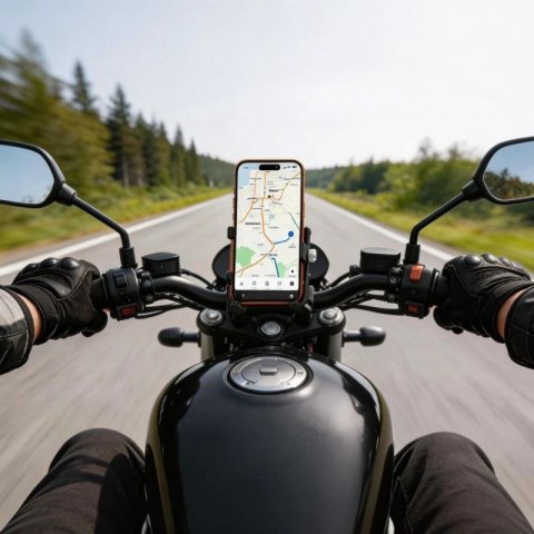 Uchwyt Tech-Protect V5 na kierownicę - czarny Tech-Protect