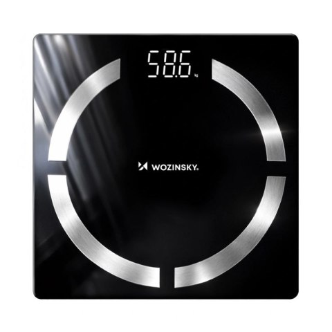 Waga łazienkowa Wozinsky WIWL-30 inteligentna Bluetooth - czarna
