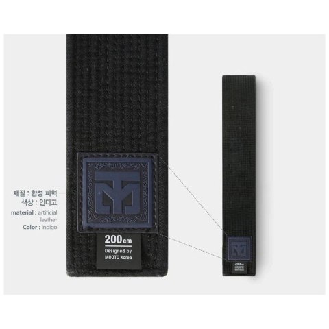 Czarny pas do Taekwondo Fighter 4.5cm | MOOTO