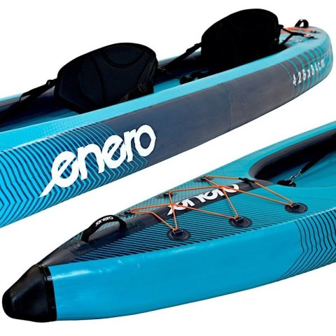 KAJAK 2-OSOBOWY 465x74x42CM LAMINOWANY PVC NIEBIESKI ENERO Enero