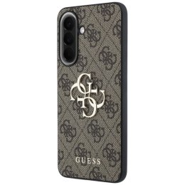 Etui Guess Leather 4G Metal Logo na Samsung Galaxy A57 5G - brązowe Guess