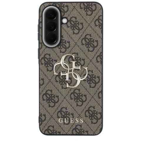 Etui Guess Leather 4G Metal Logo na Samsung Galaxy A57 5G - brązowe Guess