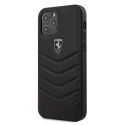 Etui Ferrari Off Track Quilted na iPhone 12 / 12 Pro - czarne Ferrari