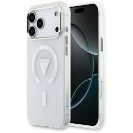 Etui Guess IML Gradient Triangle Logo MagSafe na iPhone 17 Pro Max - przezroczyste Guess