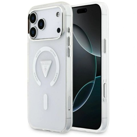 Etui Guess IML Gradient Triangle Logo MagSafe na iPhone 17 Pro Max - przezroczyste Guess