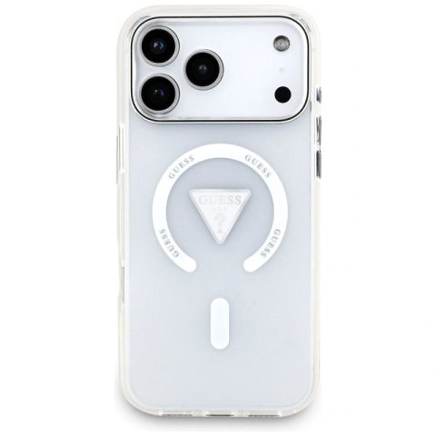Etui Guess IML Gradient Triangle Logo MagSafe na iPhone 17 Pro Max - przezroczyste Guess