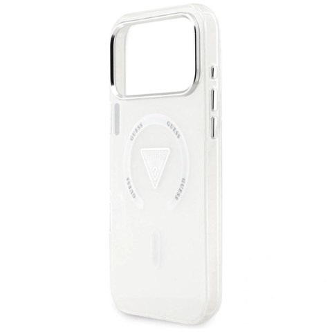 Etui Guess IML Gradient Triangle Logo MagSafe na iPhone 17 Pro Max - przezroczyste Guess