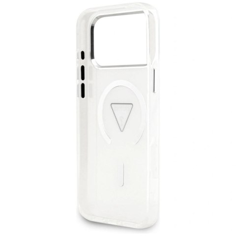 Etui Guess IML Gradient Triangle Logo MagSafe na iPhone 17 Pro Max - przezroczyste Guess