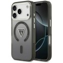 Etui Guess IML Gradient Triangle Logo MagSafe na iPhone 17 Pro - czarne Guess