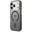 Etui Guess IML Gradient Triangle Logo MagSafe na iPhone 17 Pro - czarne Guess
