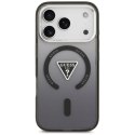 Etui Guess IML Gradient Triangle Logo MagSafe na iPhone 17 Pro - czarne Guess