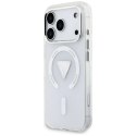 Etui Guess IML Gradient Triangle Logo MagSafe na iPhone 17 Pro - przezroczyste Guess