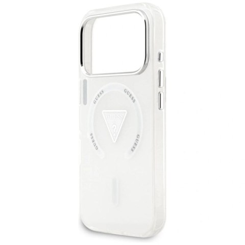 Etui Guess IML Gradient Triangle Logo MagSafe na iPhone 17 Pro - przezroczyste Guess