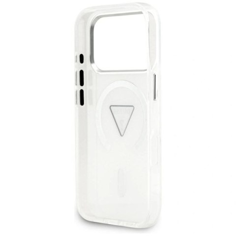 Etui Guess IML Gradient Triangle Logo MagSafe na iPhone 17 Pro - przezroczyste Guess